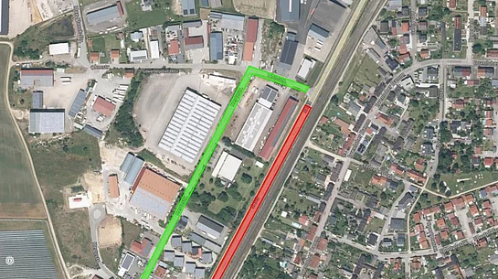 Sperre SAD 3 mit Umleitung über Hertzstraße