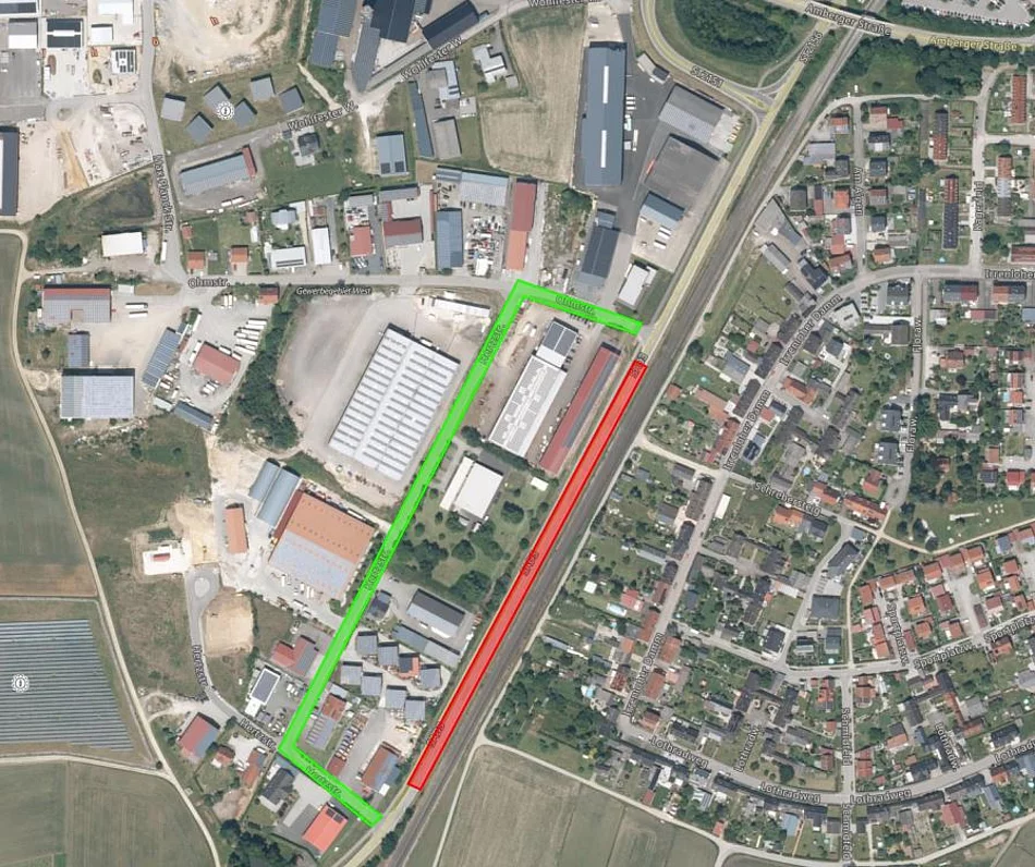 Sperre SAD 3 mit Umleitung über Hertzstraße